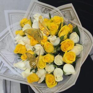 yellow sunshine roses.apology flowers delivery in Runda