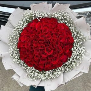 white red flowers. valentine's day flowers