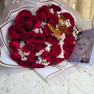 rose and statice symphony. Congratulations flowers delivery in Ruiru