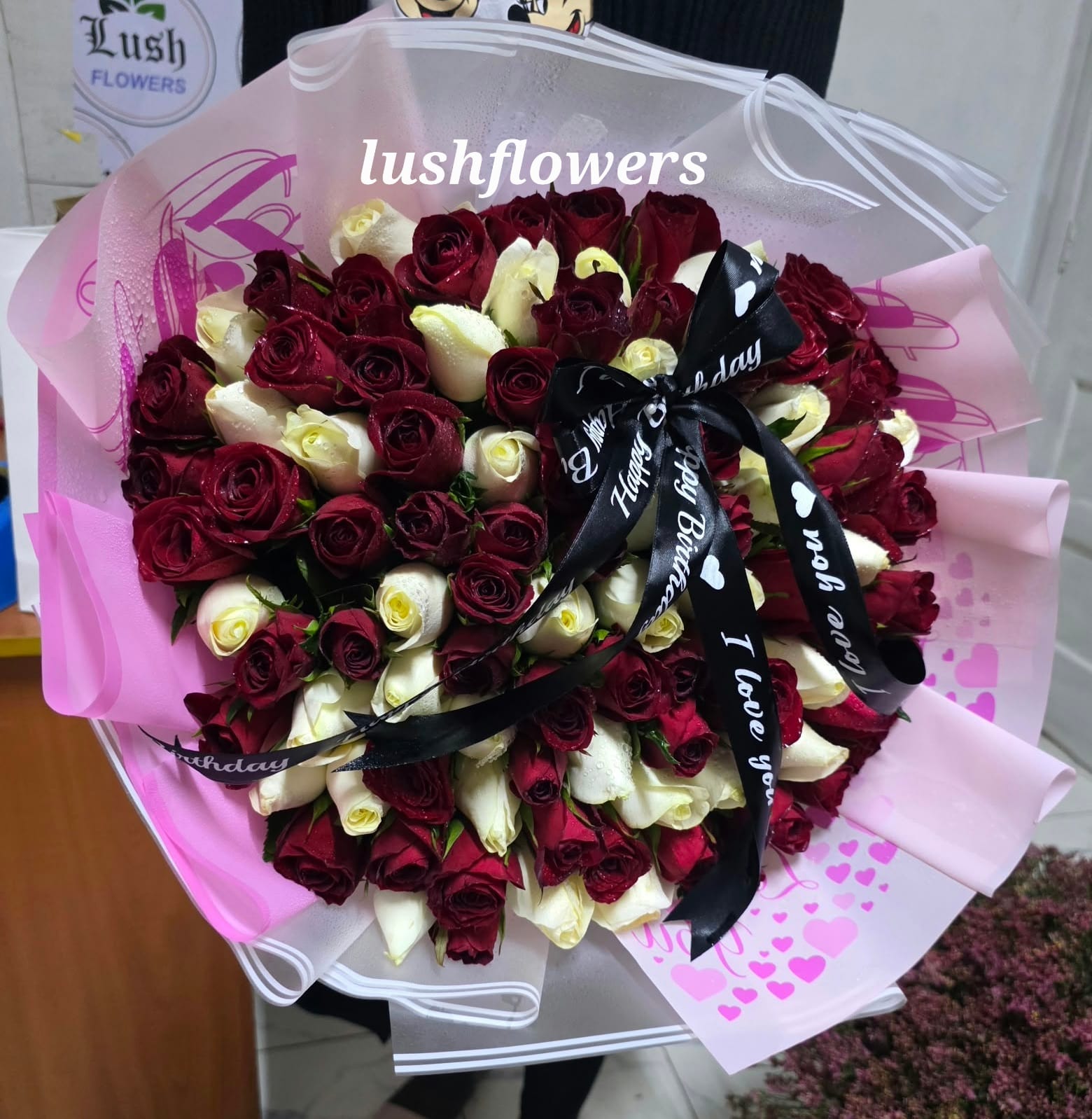 100-stem birthday bouquet