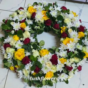 ROUND FUNERAL FLOWERS